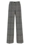 Dolce & Gabbana Grey Flared Pants With High Waist In Wool And Cashmere Woman In Multicolor