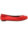 Dolce & Gabbana Women's Satin Ballet Flat With Charm (authentic Pre-loved) In Red