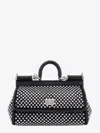 Dolce & Gabbana Women Satin Handbag With All-over Rhinestones