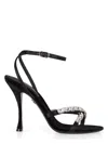 Dolce & Gabbana Keira 105 Satin Sandals With Gemstone Embellishments