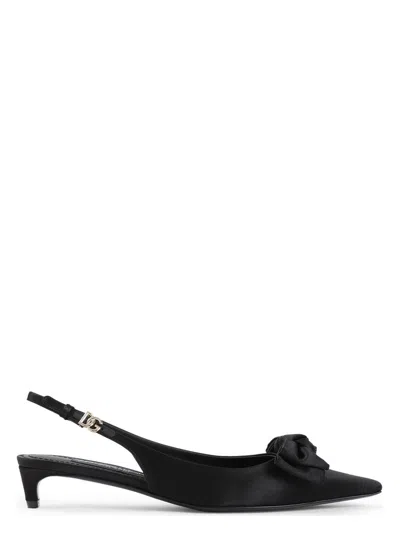 DOLCE & GABBANA WOMEN'S SATIN SLINGBACK PUMPS