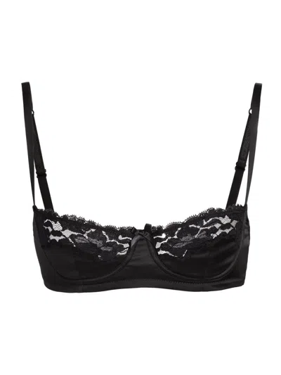 Dolce & Gabbana Women's Semi-padded Balconette Bra In Black