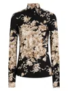 Dolce & Gabbana Charmeuse Shirt Shirt And Blouse Multicolor In Multi