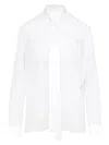 Dolce & Gabbana White Silk Chiffon Shirt In White
