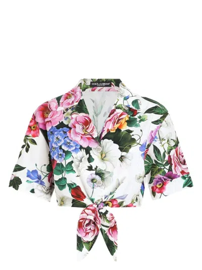 DOLCE & GABBANA WOMEN'S SHIRT WITH FLORAL PATTERN | SIZE 42 | F5T30T COLOR HS5S6HA5KT
