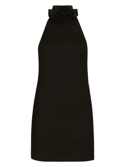 DOLCE & GABBANA WOMEN'S SHORT DRESS WITH NECKLINE ON BACK