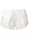 Dolce & Gabbana White Silk Floral Lace Lingerie Underwear In White