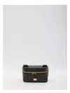 Dolce & Gabbana Sicily Cube Shoulder Bag In Black Leather In Black