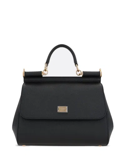 Dolce & Gabbana Women Sicily Large Leather Handbag In Multi