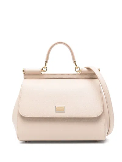 Dolce & Gabbana Women Sicily Large Leather Handbag In Multi