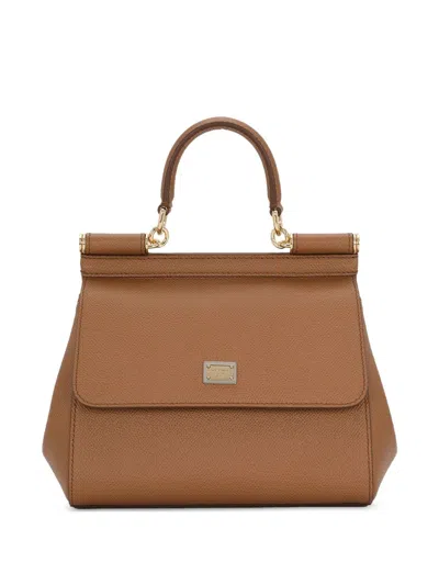 Dolce & Gabbana Women Sicily Medium Leather Handbag In Multi