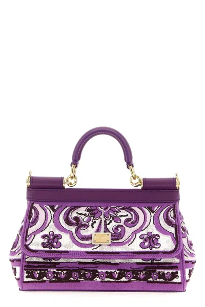 Dolce & Gabbana Women 'sicily' Small Handbag In Purple