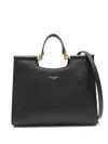 Dolce & Gabbana Black Calfskin Tote Bag With Adjustable Shoulder Strap In Black