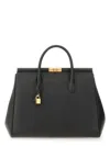 Dolce & Gabbana Structured Leather Shoulder Bag Padlock In Multicolour