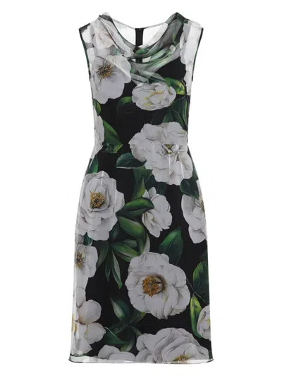 DOLCE & GABBANA WOMEN'S SILK MINI DRESS