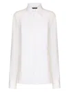 Dolce & Gabbana White Silk Shirt In White