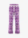 Dolce & Gabbana Maiolica Cropped Printed Silk-blend Flared Pants In Multi