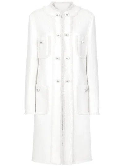 Dolce & Gabbana Women's Single-breasted Raschel Tweed Coat