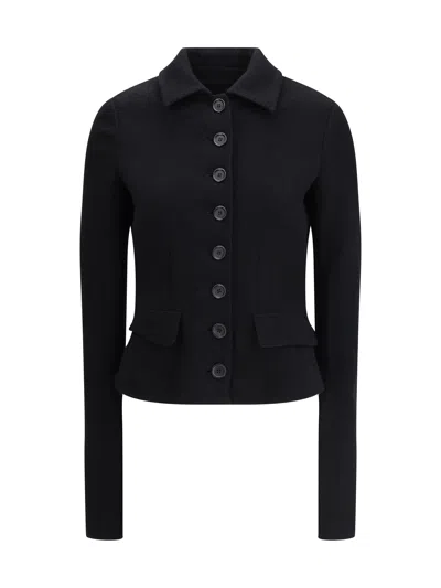 DOLCE & GABBANA DOLCE & GABBANA WOMEN SINGLE-BREASTED WOOL CLOTH JACKET