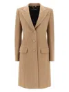 Dolce & Gabbana Single-breasted Camel Hair Coat In Camel