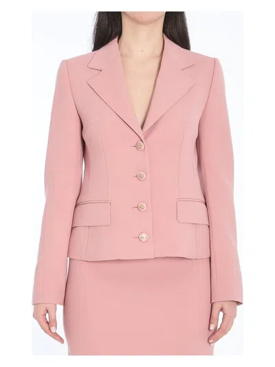 DOLCE & GABBANA WOMEN'S SINGLE-BREASTED WOOL JACKET