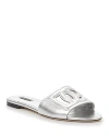 Dolce & Gabbana Women's Slide Sandals In Silver