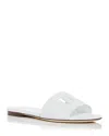 Dolce & Gabbana White Calf Leather Sandals In White