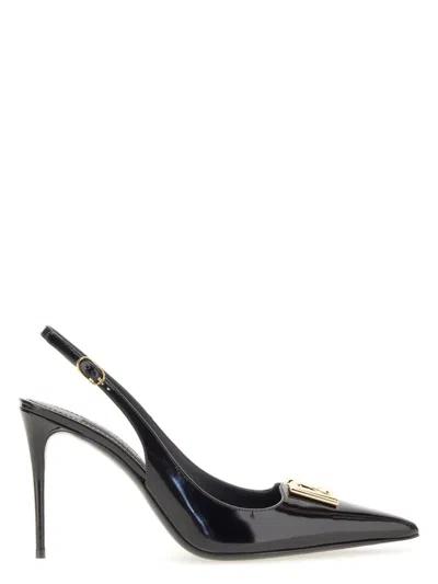 DOLCE & GABBANA WOMEN'S SLING BACK CON LOGO PUMPS