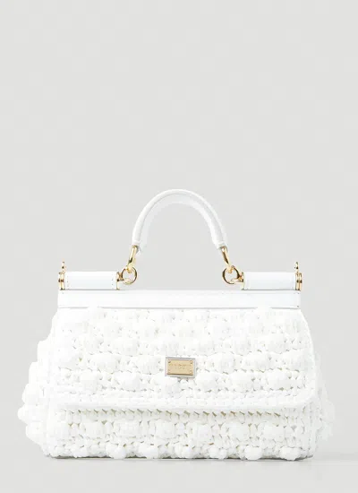 Dolce & Gabbana Women Small Crochet Sicily Handbag