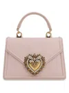 Dolce & Gabbana Women's Small Devotion Leather Top Handle Bag In Nude & Neutrals