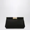 Dolce & Gabbana Marlene Small Satin Shoulder Bag In Black