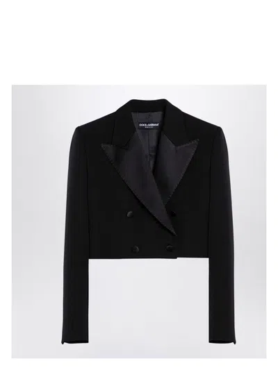DOLCE & GABBANA WOMEN'S SPENCER WOOL GABARDINE TUXEDO