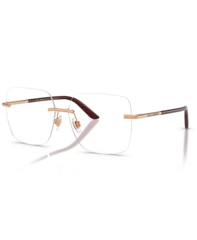 Dolce & Gabbana Women's Square Eyeglasses, Dg1360 In Brown