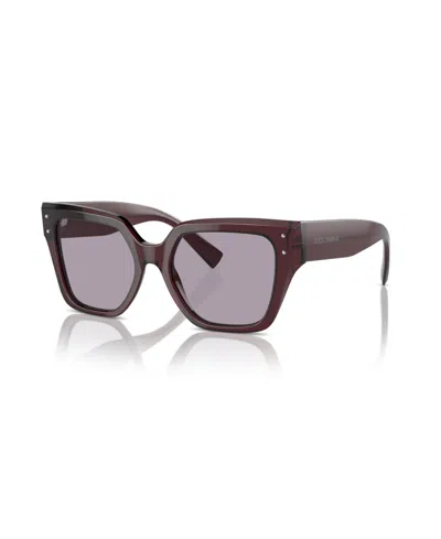 Dolce & Gabbana Women's Square Sunglasses, Dg4471 In Burgundy