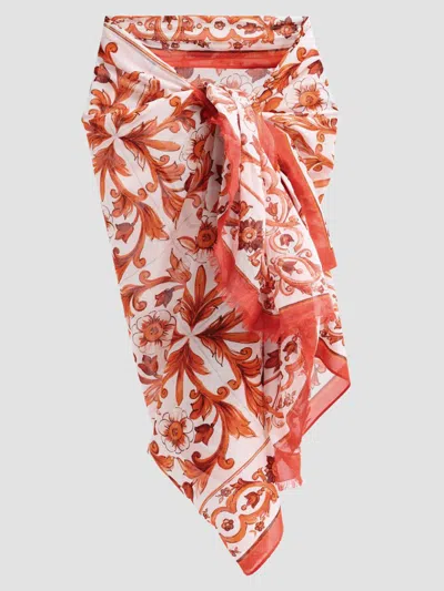 Dolce & Gabbana Women's St. Maiolica Cotton Sarong In Multi