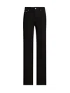 Dolce & Gabbana Five-pocket Flared Straight Jeans In Black