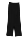 Dolce & Gabbana Straight-leg High Waist Trousers With Wide Leg In Black