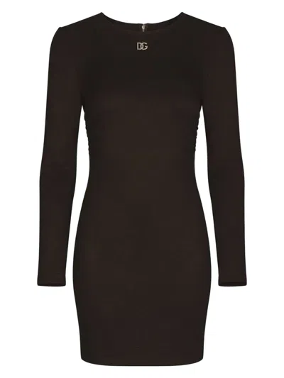 DOLCE & GABBANA WOMEN'S STRETCH VISCOSE BLEND DRES