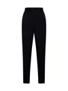 Dolce & Gabbana Women Stretch Wool And Silk Trousers In Black