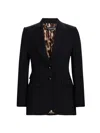 Dolce & Gabbana Turlington Tailored Jacket Single Breasted Lapels In Black