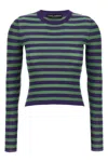Dolce & Gabbana Women Striped Viscose Sweater In Multi