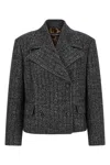 Dolce & Gabbana Pinstriped Wool-blend Double-breasted Jacket In Multi