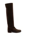 Dolce & Gabbana Women Suede Boots In Brown