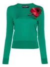 Dolce & Gabbana Luxurious Silk Blend Sweater In Rich V0402 Color