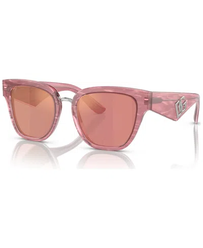 Dolce & Gabbana Women's Sunglasses, Dg4437 In Fleur Pink