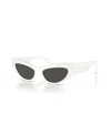 Dolce & Gabbana Cat-eye Sunglasses In White