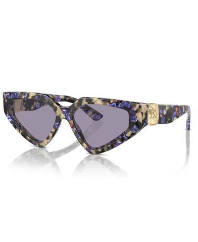 Dolce & Gabbana Women's Sunglasses, Dg4469 In Havana Blue Pearl