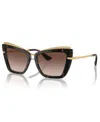 Dolce & Gabbana Dolce&gabbana Woman Sunglasses Dg4472 In Havana On White Barrow