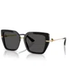 Dolce & Gabbana Womens Black Dg4373 Square-frame Acetate Sunglasses In Black