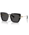 Dolce & Gabbana Womens Black Dg4373 Square-frame Acetate Sunglasses In Black